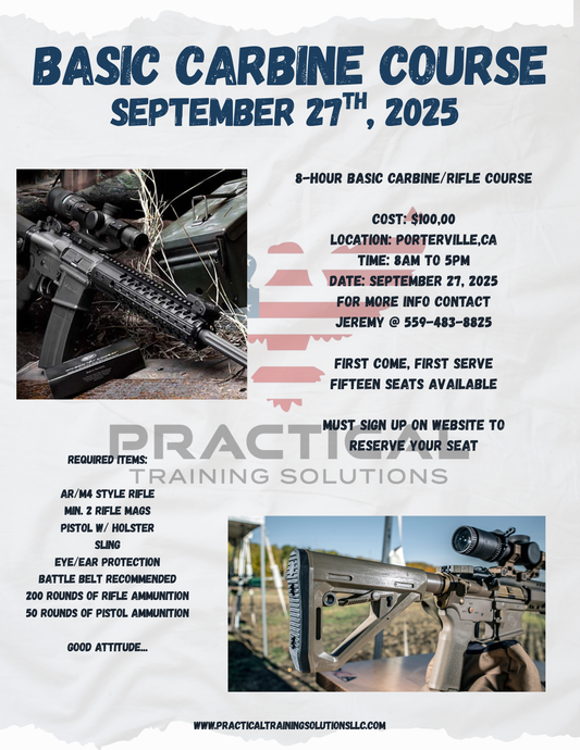 Basic Carbine Rifle Course